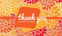 Summer Thank You For Your Purchase Templates Label