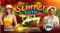Summer time Digital Display (16:9) template