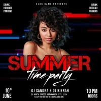 Summer Time Party Video Wpis na Instagrama template
