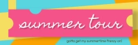 Summer Tour 横幅 2' × 6' template
