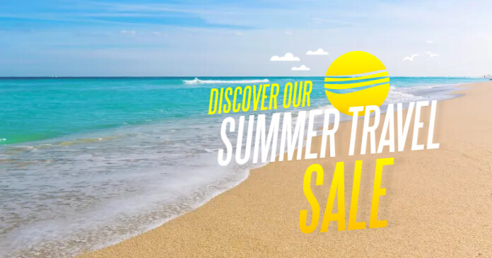 Summer Travel Sale Banner Template Facebook Shared Image