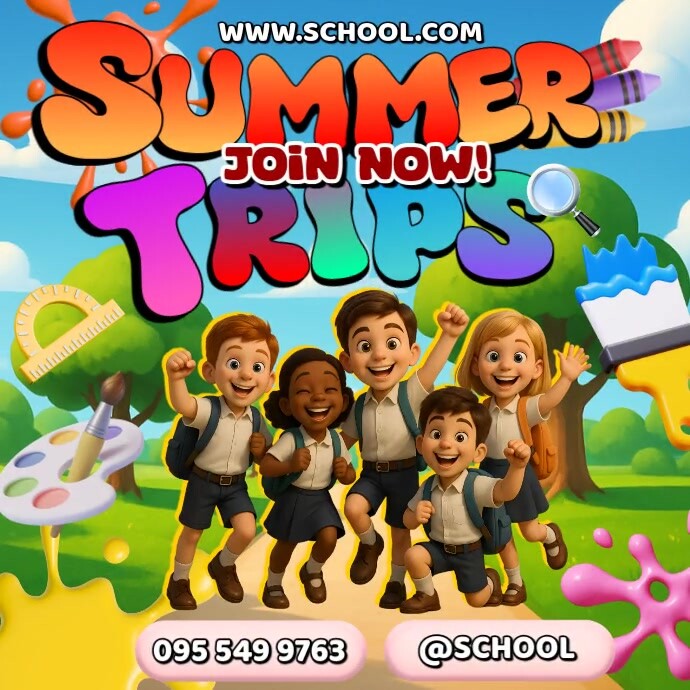 Summer Trips templaat | PosterMyWall