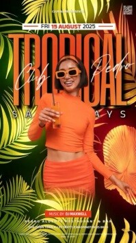Summer Tropical Party Event Template Instagram Story