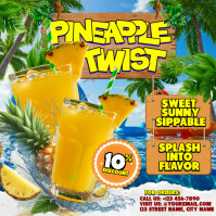Summer TROPICAL ZING Instagram 帖子 template