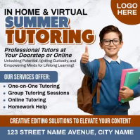 Summer Tutoring Services Wpis na Instagrama template