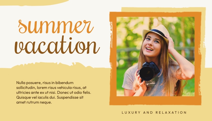 Summer Vacation Blog Header Template | PosterMyWall