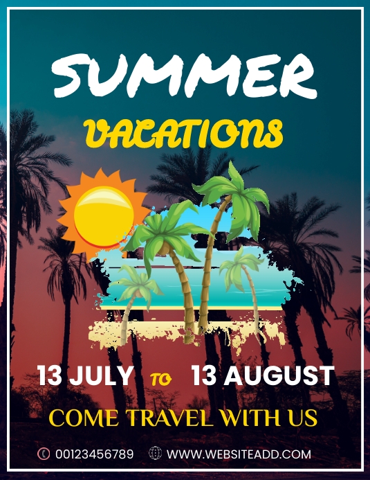 Vocation Flyers Vacation Flyer Template - Ablebionics