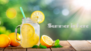 Summer vibes Digitalanzeige (16:9) template