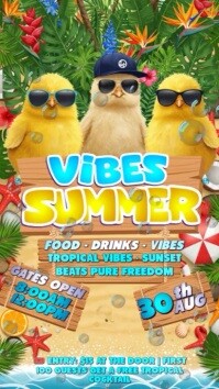 Summer vibes Historia de Instagram template