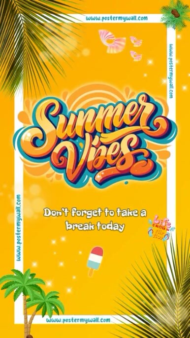 Summer Vibes Instagram 快拍 template