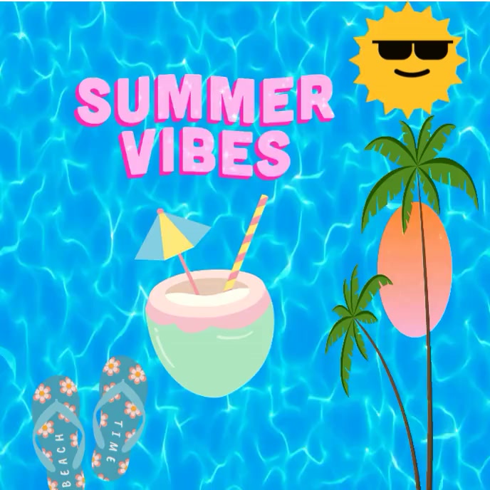 SUMMER VIBES Albumcover template