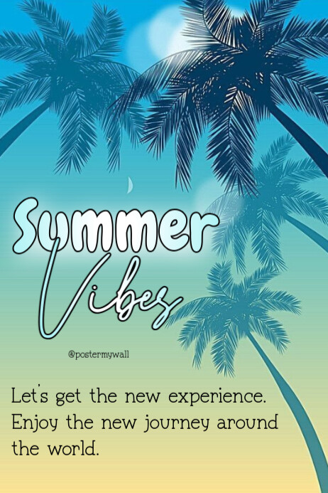 Summer Vibes Plakkaat template