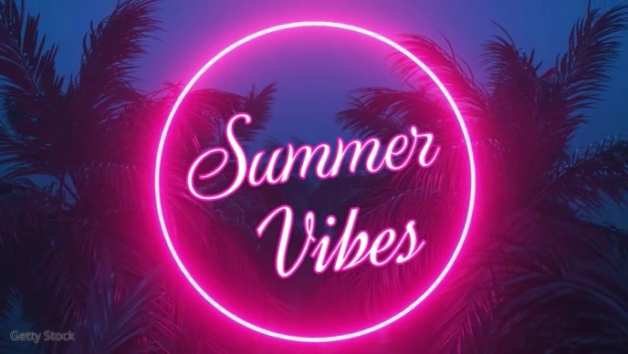 Summer Vibes enjoy every Moment YouTube Thumbnail template