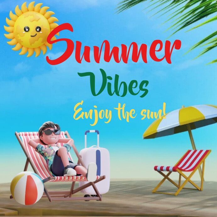 Summer Vibes Instagram Post Template | PosterMyWall