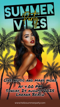 Summer Vibes Party Instagram Story template
