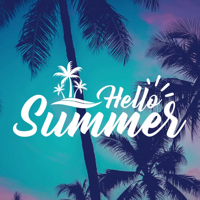 Summer Video Ads Instagram Post template