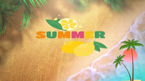 summer video YouTube-miniature template