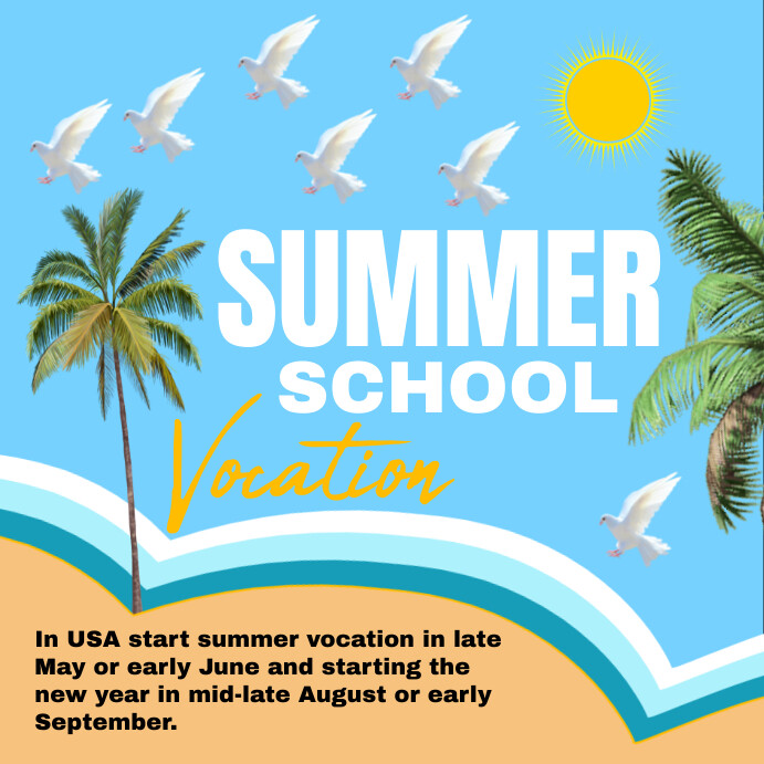 summer vocation flyer Template | PosterMyWall