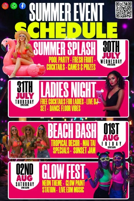 SUMMER WEEKENDER LINEUP Plakkaat template