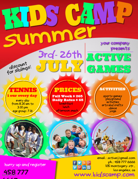 Create Summer Camp Posters Online Postermywall