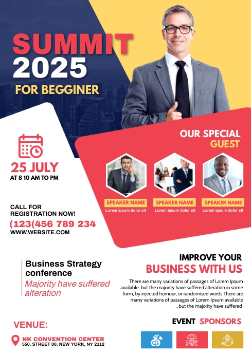 Summit Layout Summit flyer design Template | PosterMyWall