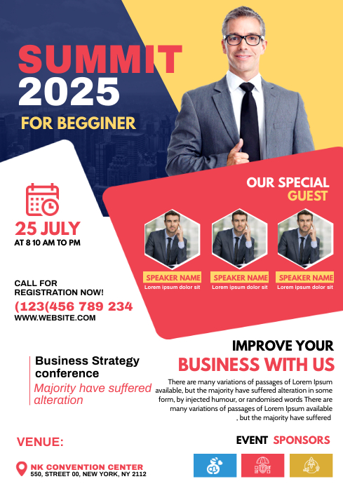Summit flyer design Template | PosterMyWall