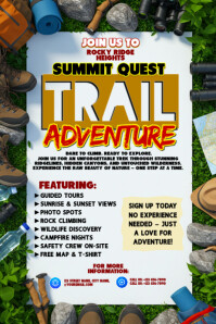 Summit Quest: Take the Trail Less Traveled Poster template