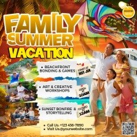 Sun, Fun & Family Vibes Instagram na Post template