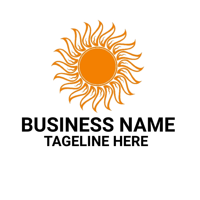 sun logo Logotipo template