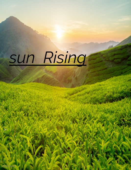 Sun Rising Template PosterMyWall