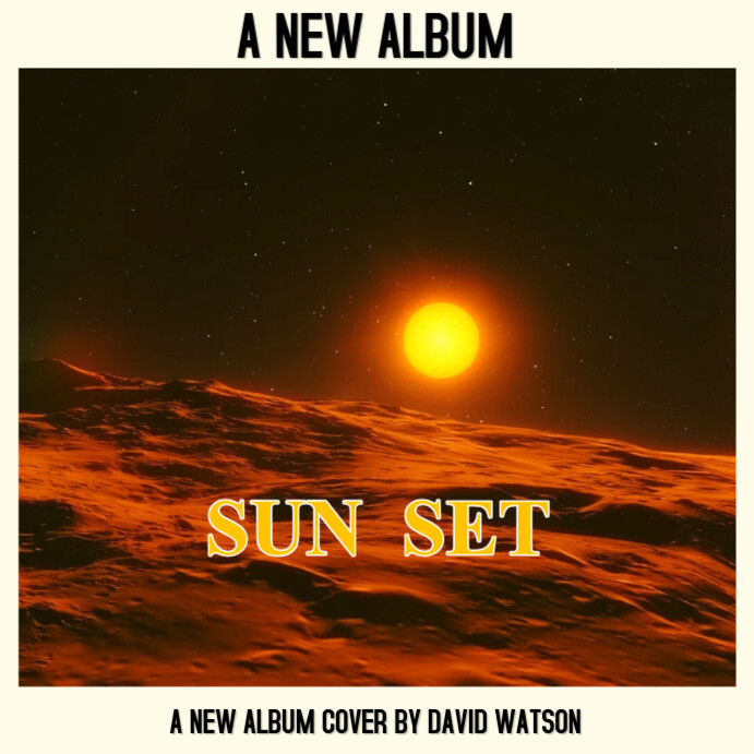 SUN SET Instagram Post template