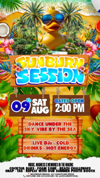 Sunburn Session: Vibe by the Sea Instagram Story template