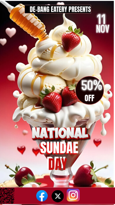 SUNDAE DAY Instagram 快拍 template
