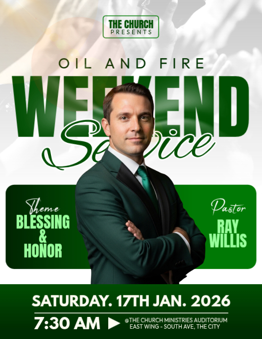 Copy of Sunday Anointing Service | PosterMyWall