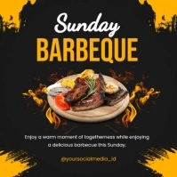 sunday barbeque template Carré (1:1)