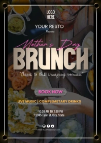 sunday brunch a4 template