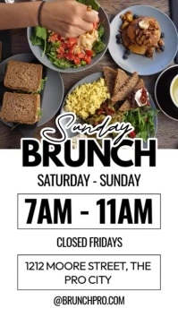 Sunday Brunch Historia de Instagram template