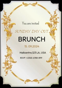 Sunday brunch A5 template