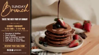 Marrone Sunday Brunch Digitalt display Template