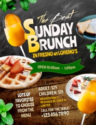 Sunday Brunch Flyer Volantino (US Letter) template