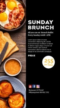 Sunday Brunch story Invitation insta Event Indaba yaku-Instagram template