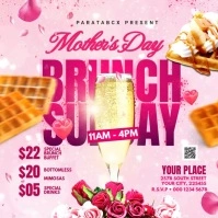 Sunday Brunch For Mother's day Carré (1:1) template