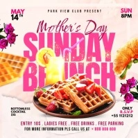 Sunday Brunch For Mother's Day Vierkant (1:1) template
