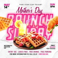 Sunday Brunch For Mother's day Instagram Post template