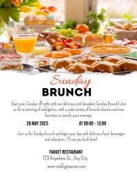 Sunday brunch ad Template | PosterMyWall