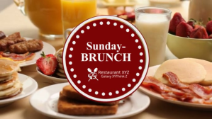 Sunday Brunch Promo Video Restaurant Header Breakfast Digitale Vertoning (16:9) template