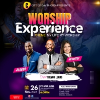 SUNDAY Church Flyer (2) Cuadrado (1:1) template