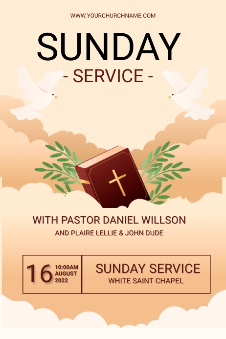 Sunday Church Flyer Ads Template | PosterMyWall