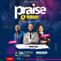 SUNDAY Church Flyer Quadrado (1:1) template