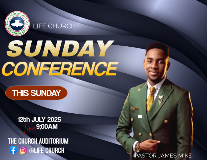 SUNDAY CONFERENCE Pamflet (VSA Brief) template